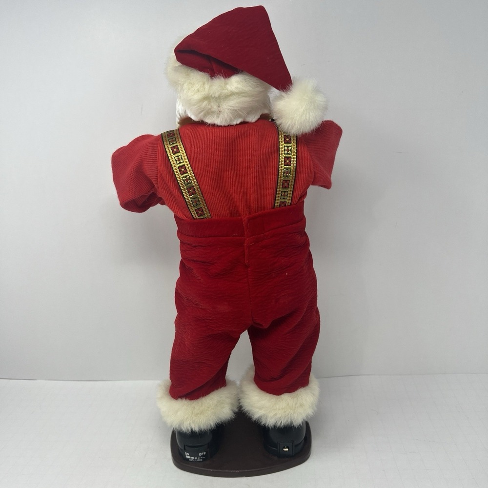 Jingle Bell Rock Santa Claus Animated Dancing Musical 1998 First Edition Plush - Picture 5 of 16